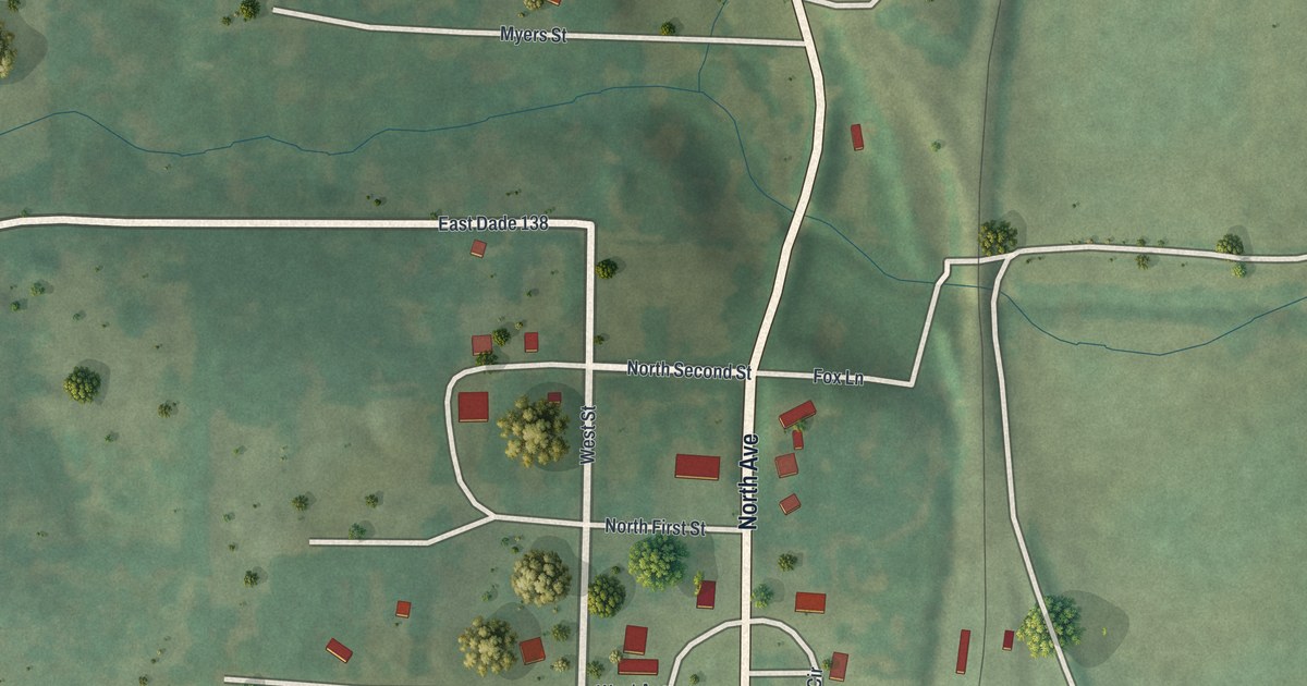Map of South Greenfield, Missouri in 2026