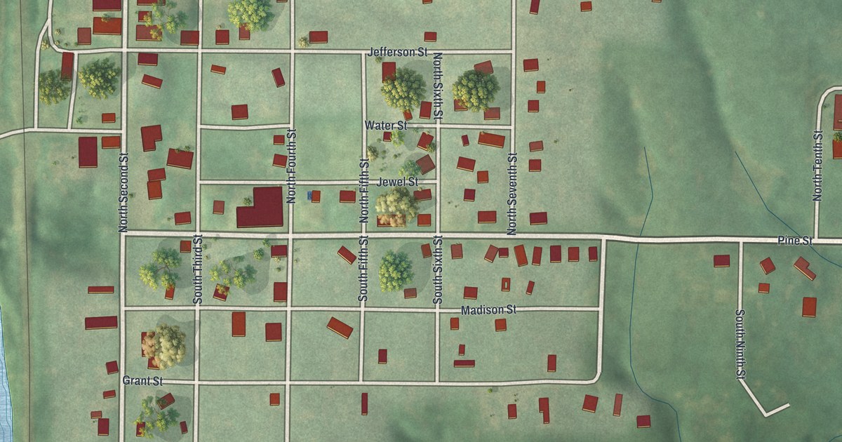 Map of Spickard, Missouri in 2026