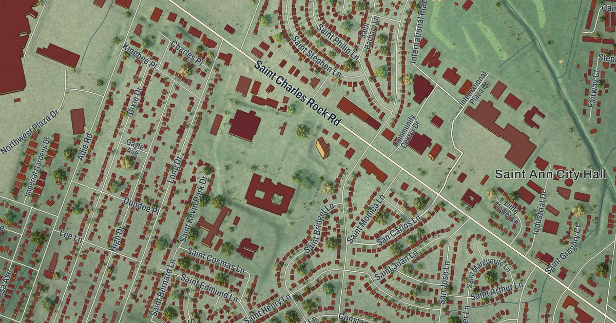 Map of St. Ann, Missouri in 2026