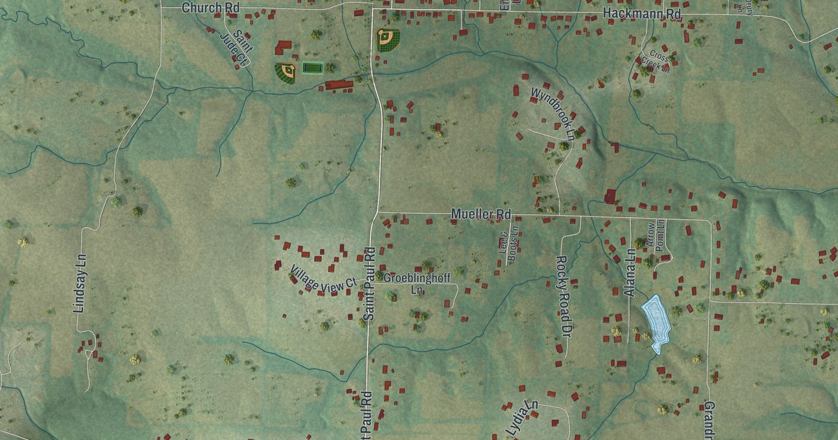 Map of St. Paul, Missouri in 2026