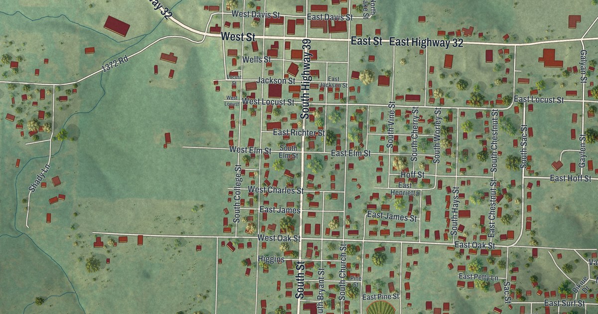 Map of Stockton, Missouri in 2026