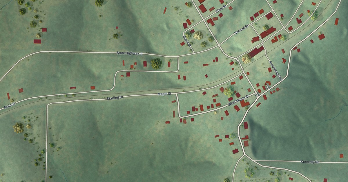 Map of Stoutland, Missouri in 2026