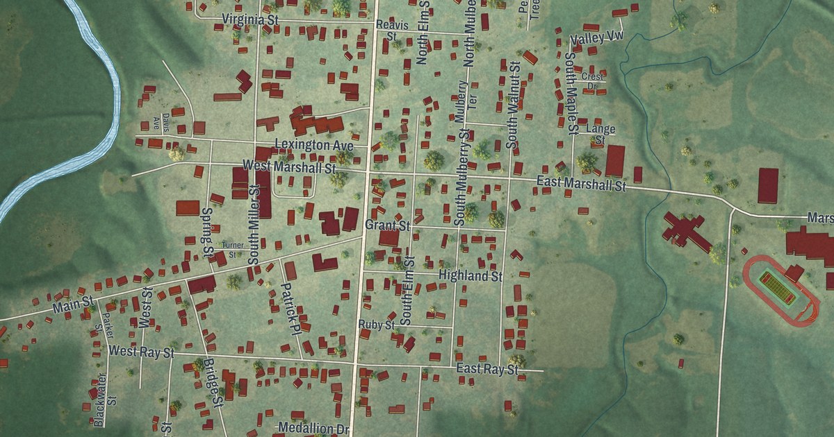 Map of Sweet Springs, Missouri in 2026