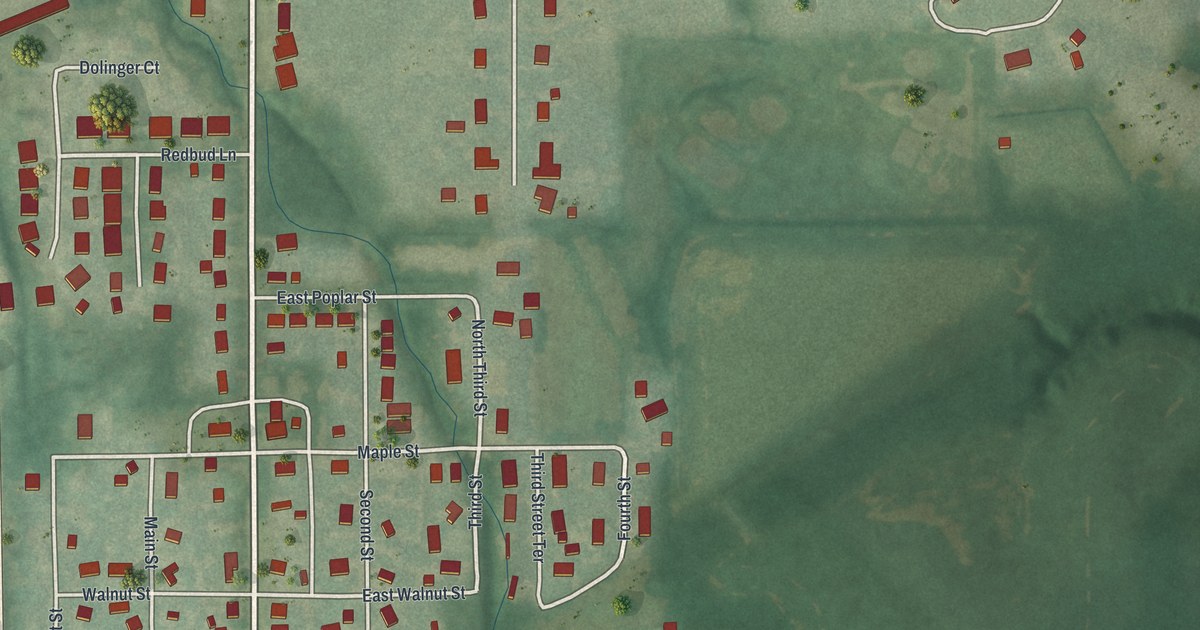 Map of Trimble, Missouri in 2026