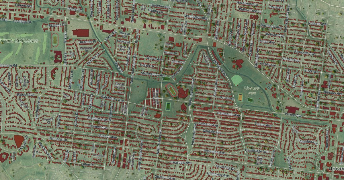 Map of University City, Missouri in 2026