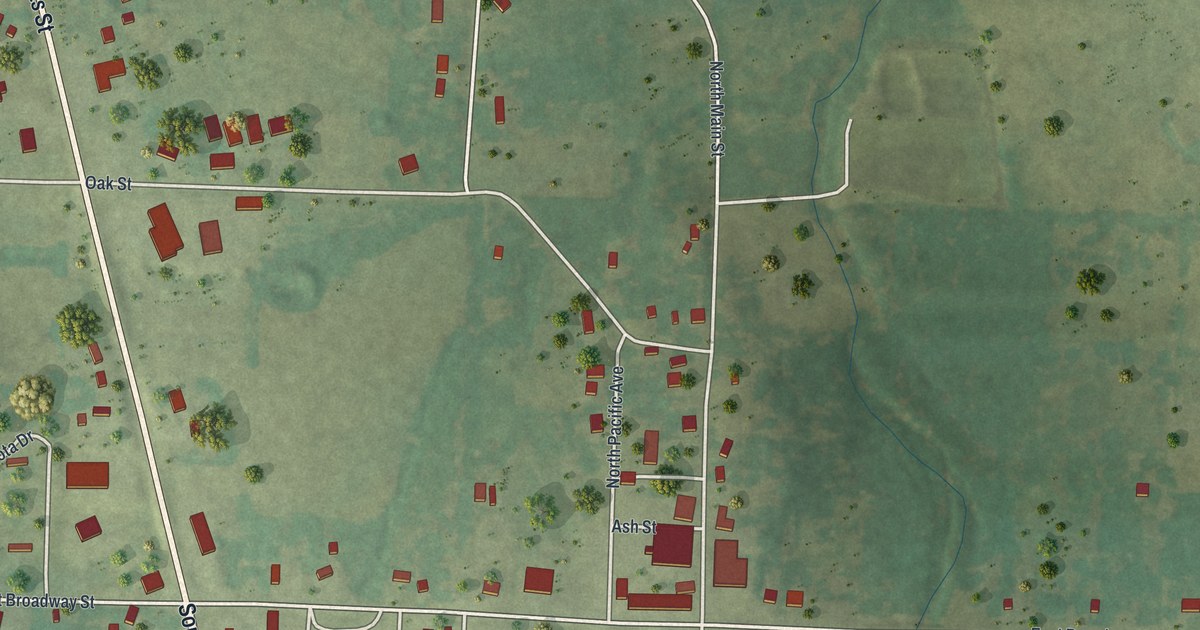 Map of Urbana, Missouri in 2026