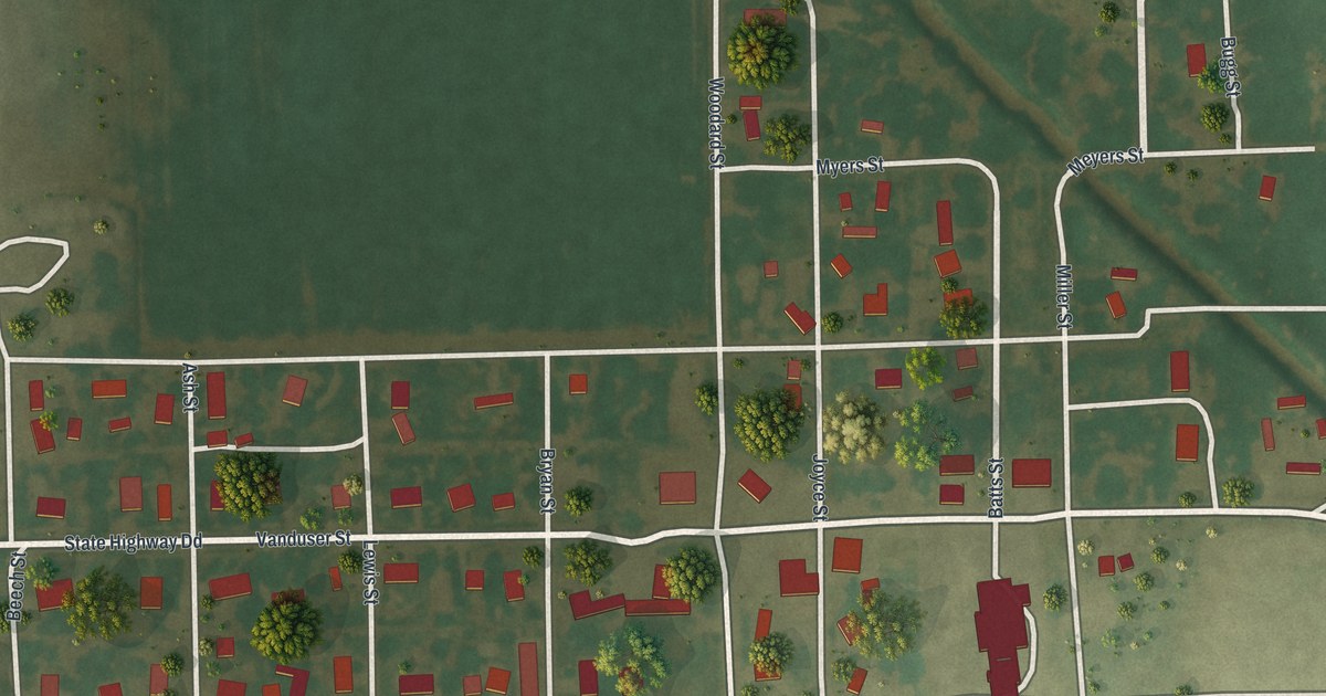 Map of Vanduser, Missouri in 2026