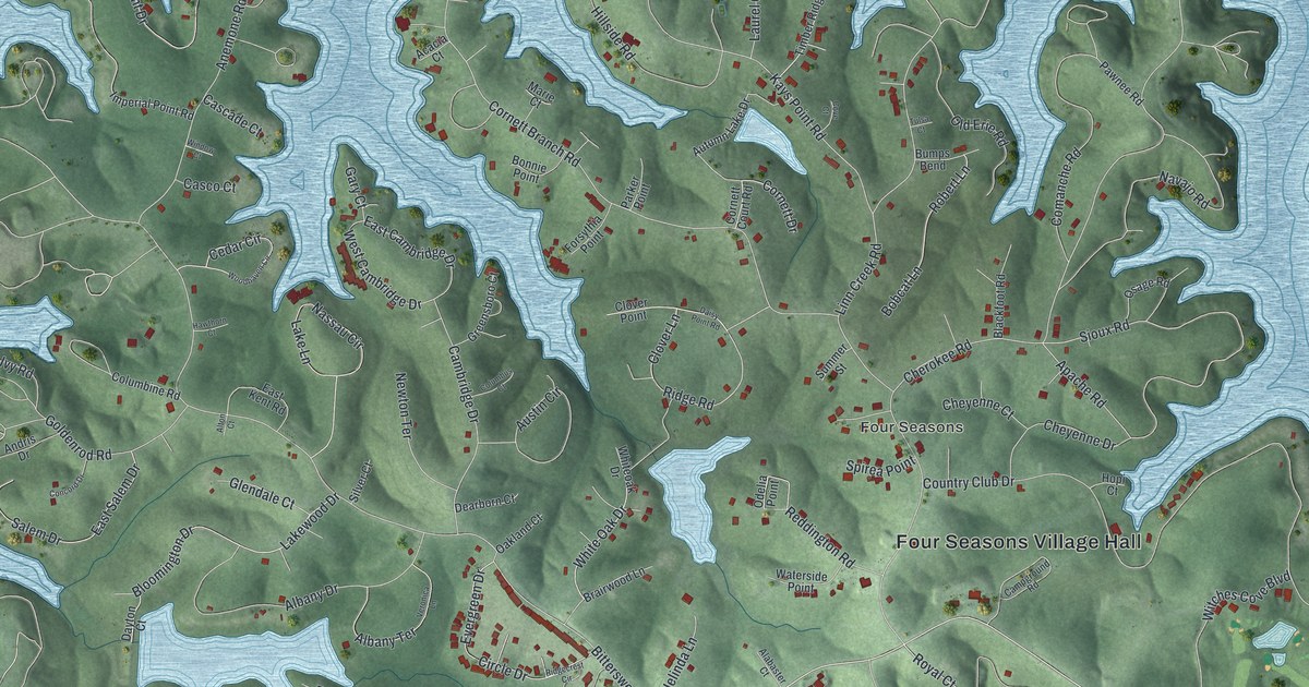Map of Village of Four Seasons, Missouri in 2026