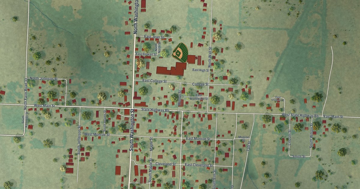 Map of Walnut Grove, Missouri in 2026