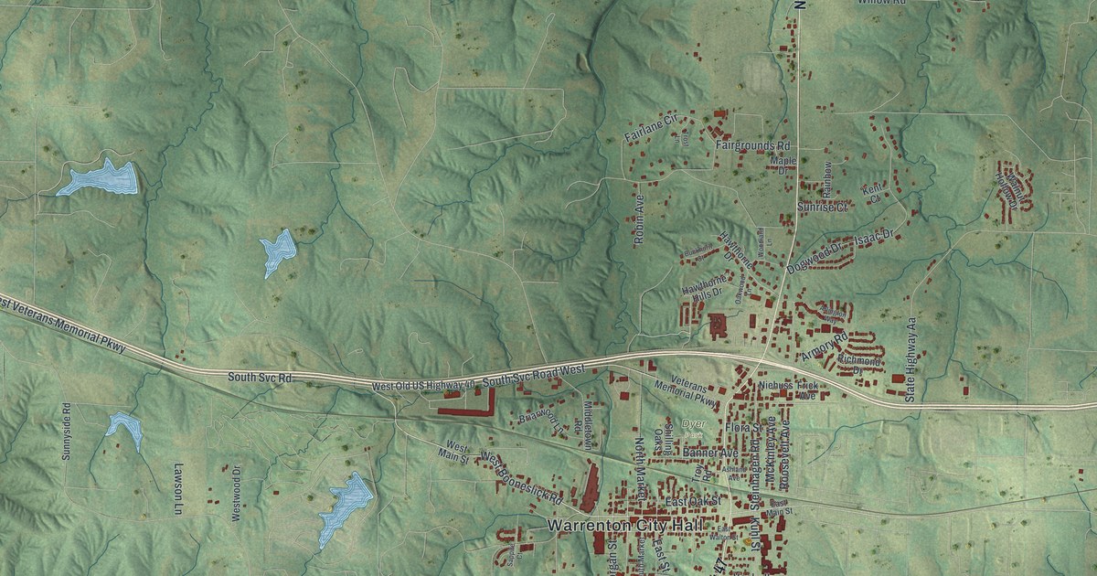 Map of Warrenton, Missouri in 2026