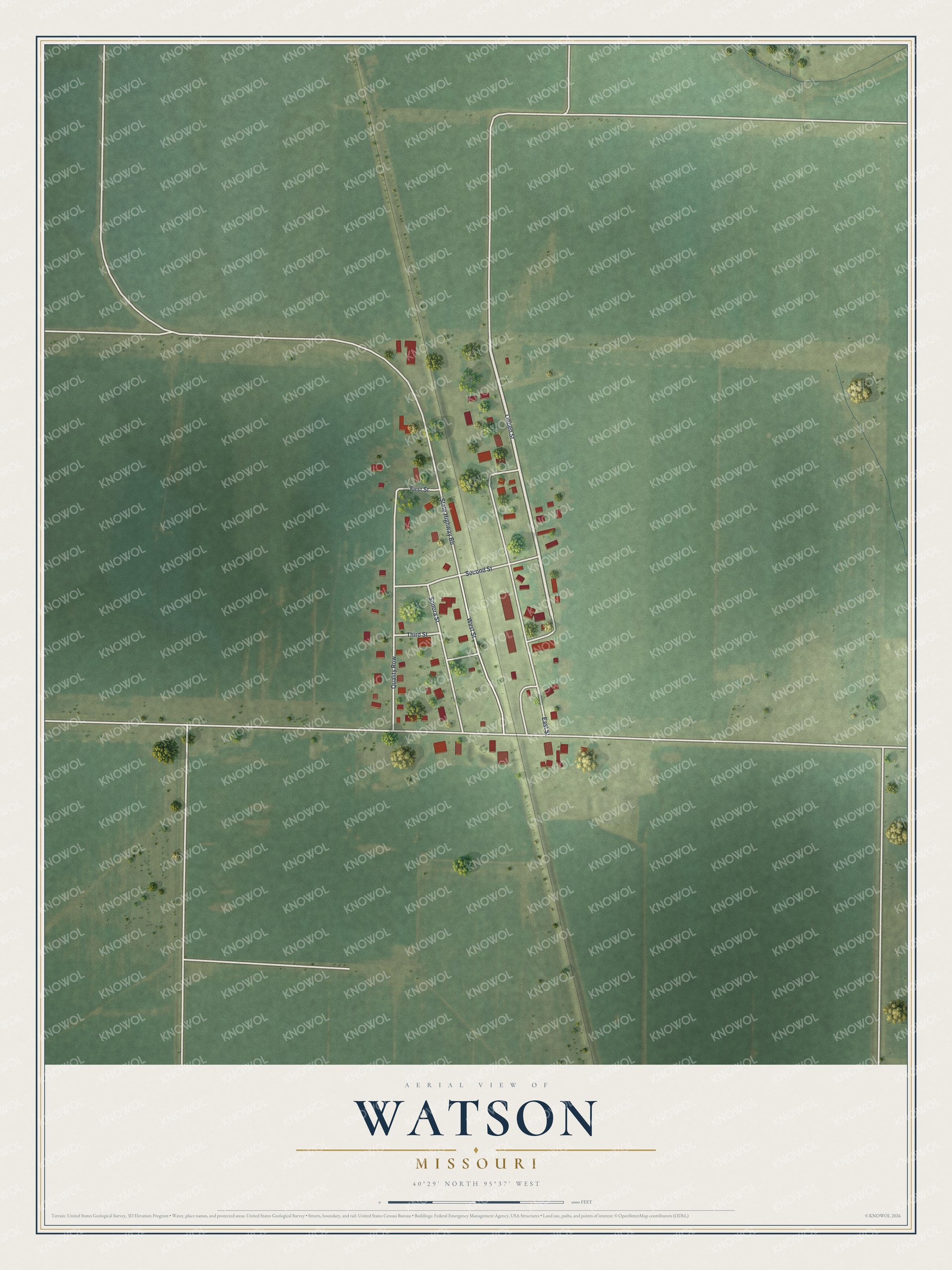 Watermarked full-map preview of Watson, Missouri
