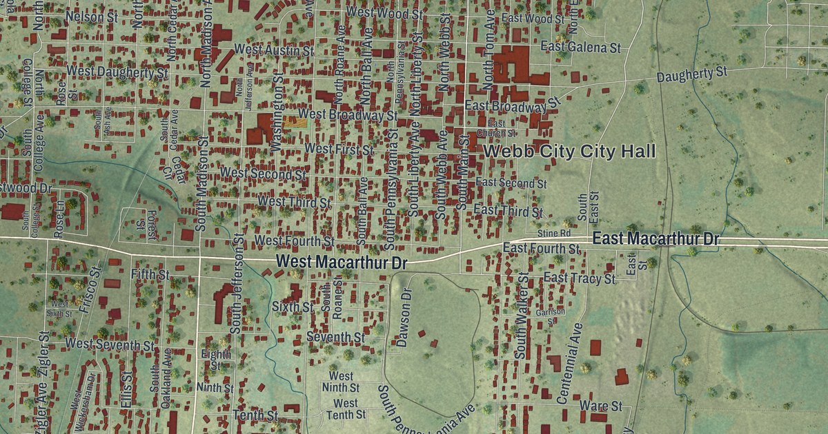 Map of Webb City, Missouri in 2026