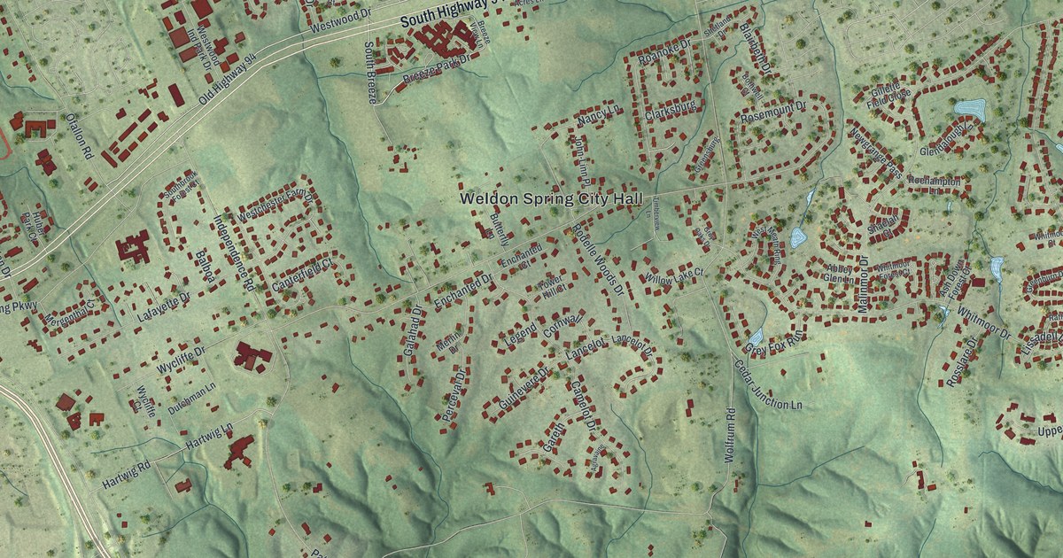 Map of Weldon Spring, Missouri in 2026