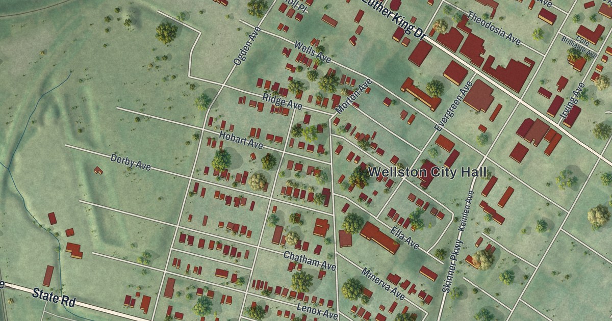 Map of Wellston, Missouri in 2026