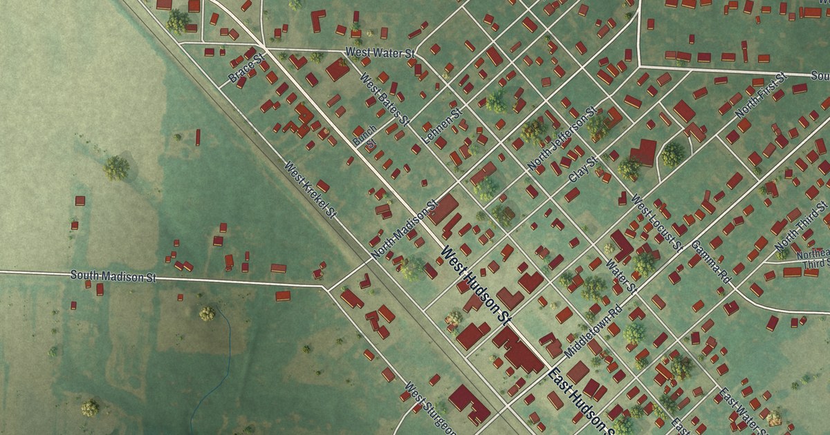 Map of Wellsville, Missouri in 2026