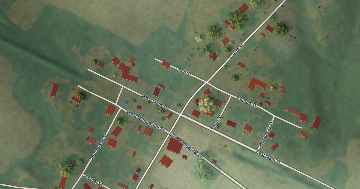 Map of Whitewater, Missouri in 2026