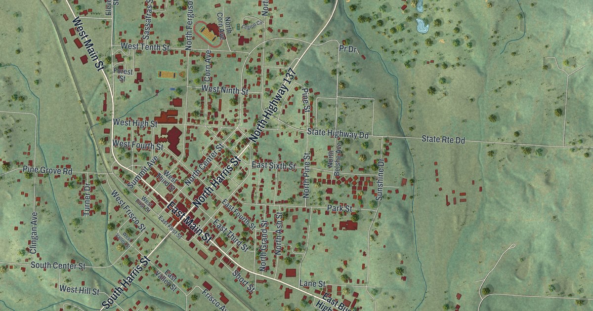 Map of Willow Springs, Missouri in 2026