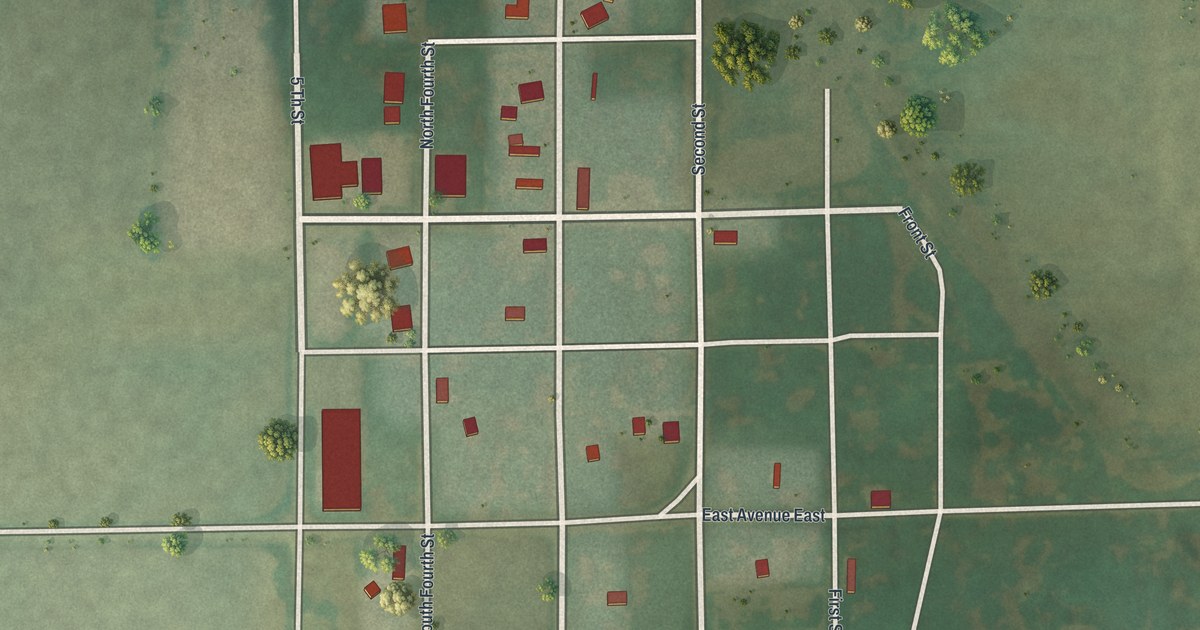 Map of Worthington, Missouri in 2026