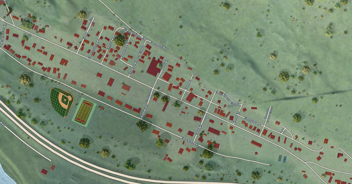 Map of Alberton, Montana in 2026