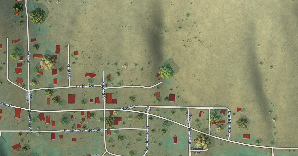 Map of Bearcreek, Montana in 2026