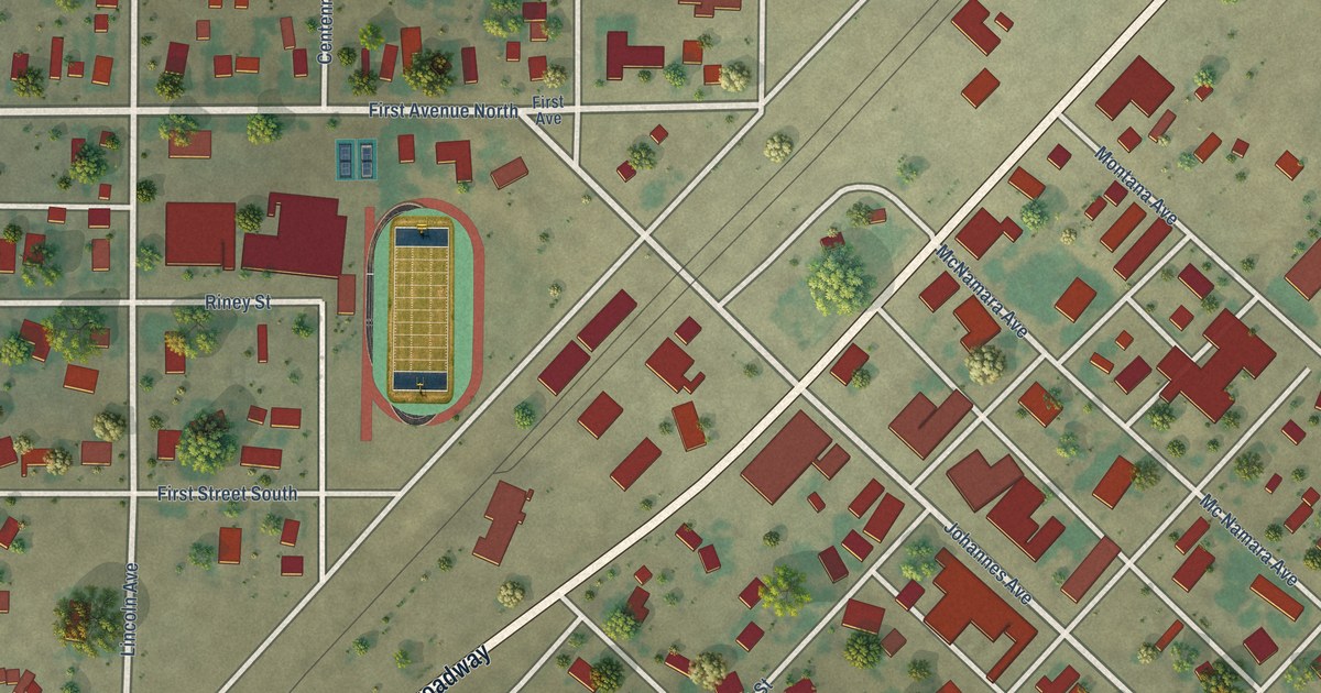 Map of Big Sandy, Montana in 2026