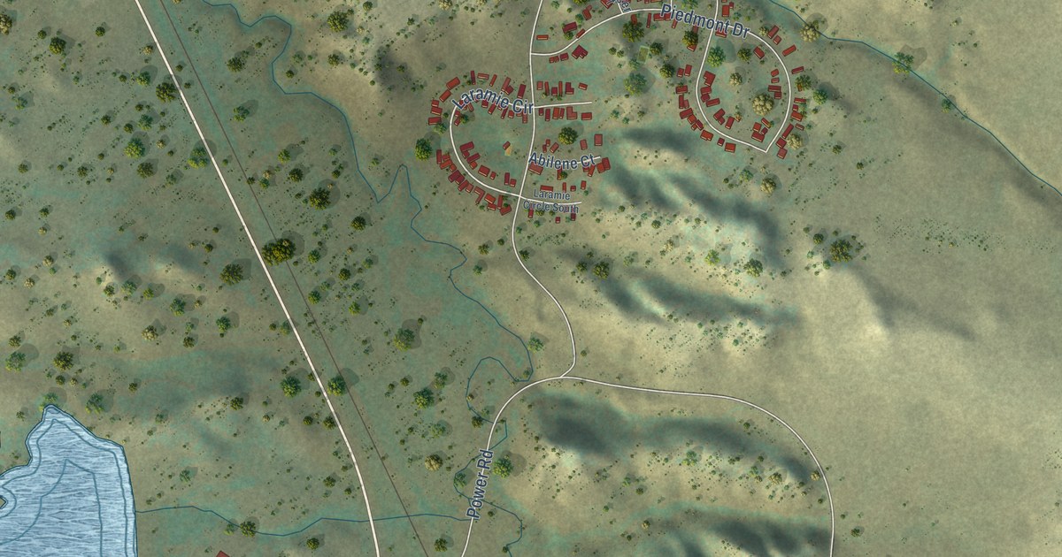 Map of Colstrip, Montana in 2026