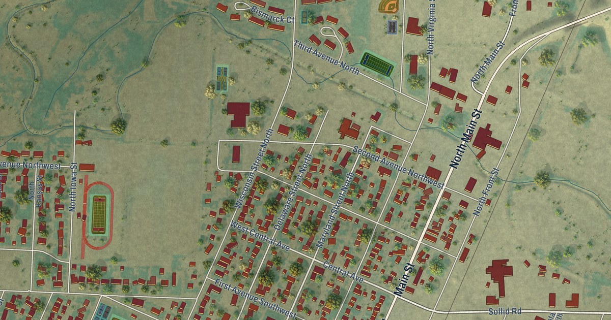 Map of Conrad, Montana in 2026