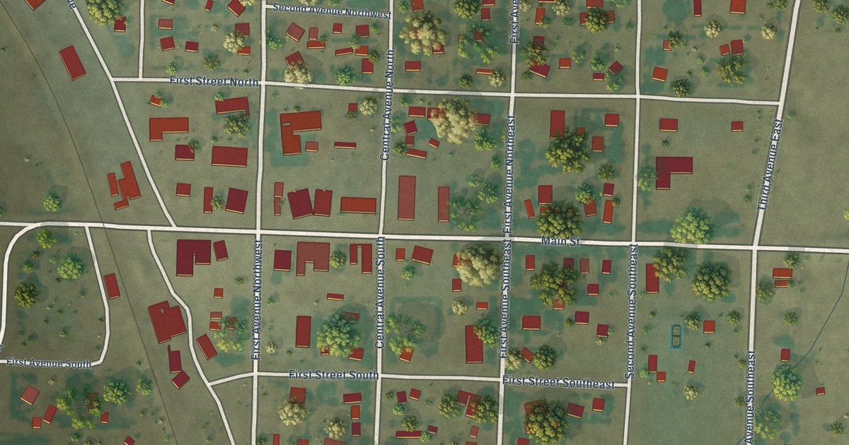 Map of Dutton, Montana in 2026