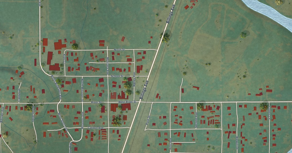 Map of Fromberg, Montana in 2026