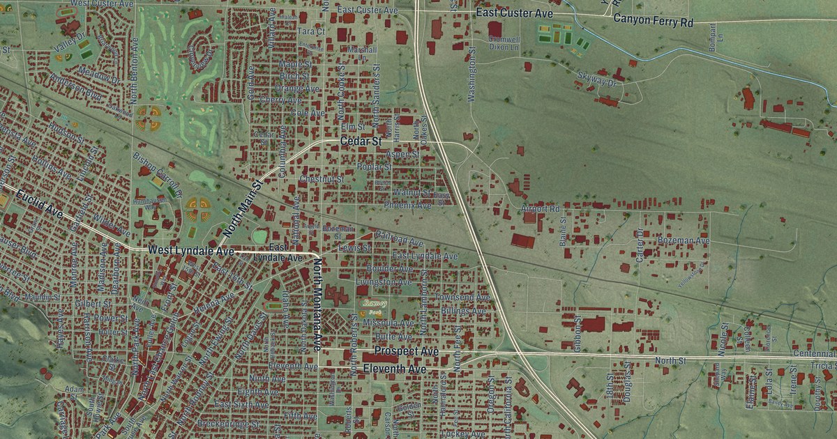 Map of Helena, Montana in 2026
