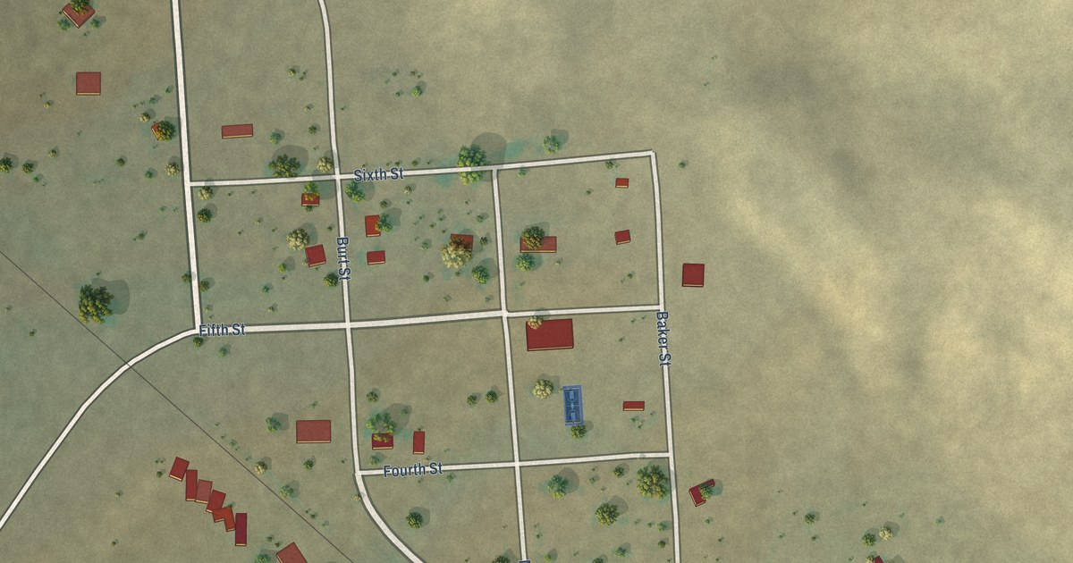 Map of Ismay, Montana in 2026