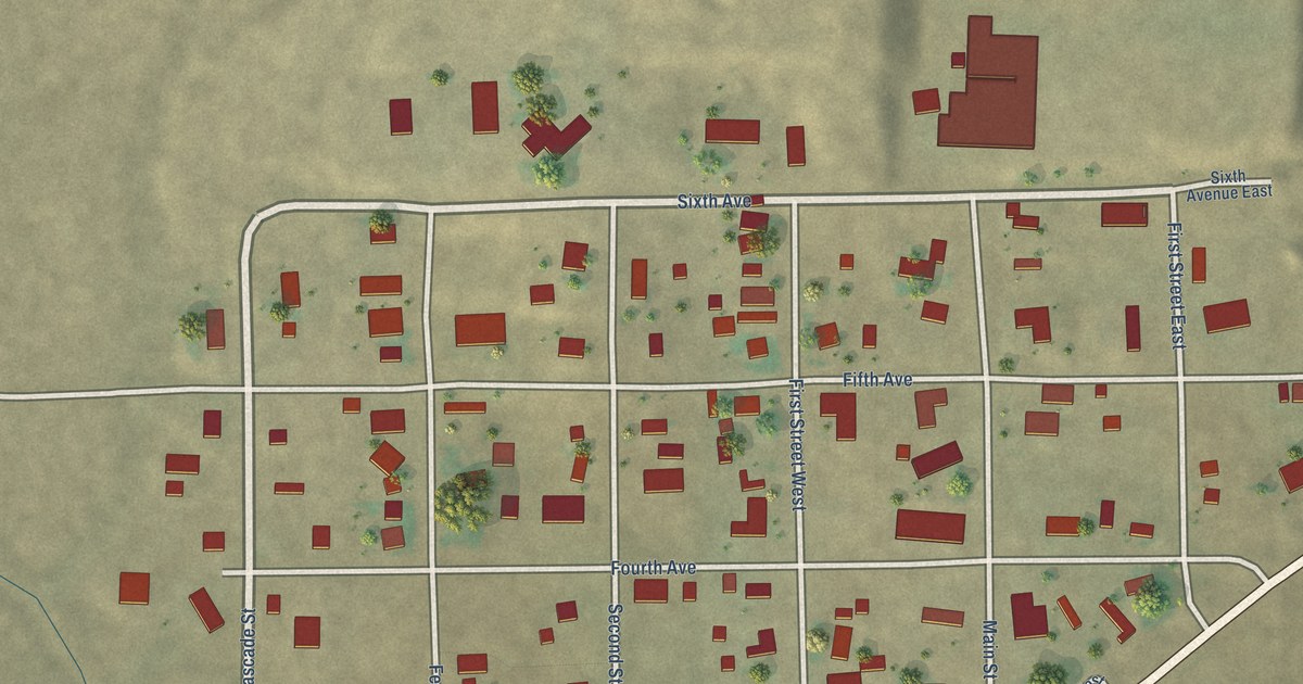 Map of Melstone, Montana in 2026