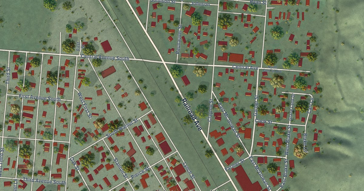 Map of Plains, Montana in 2026