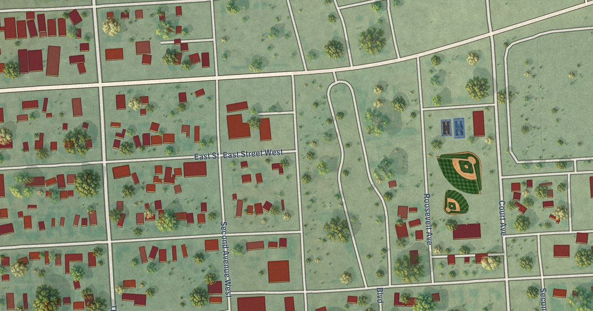 Map of Poplar, Montana in 2026