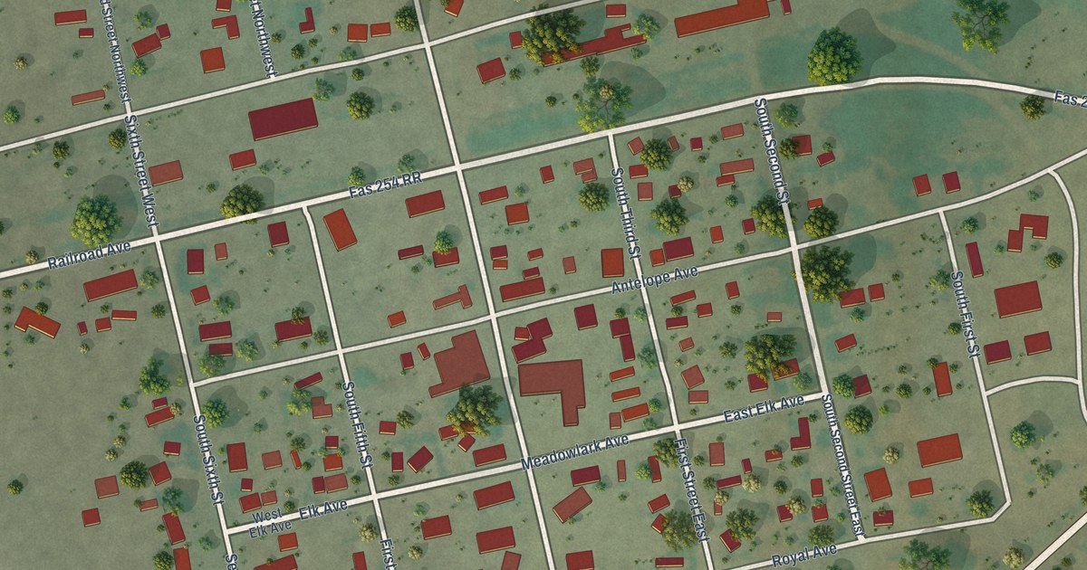 Map of Richey, Montana in 2026
