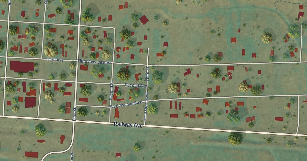 Map of Ryegate, Montana in 2026