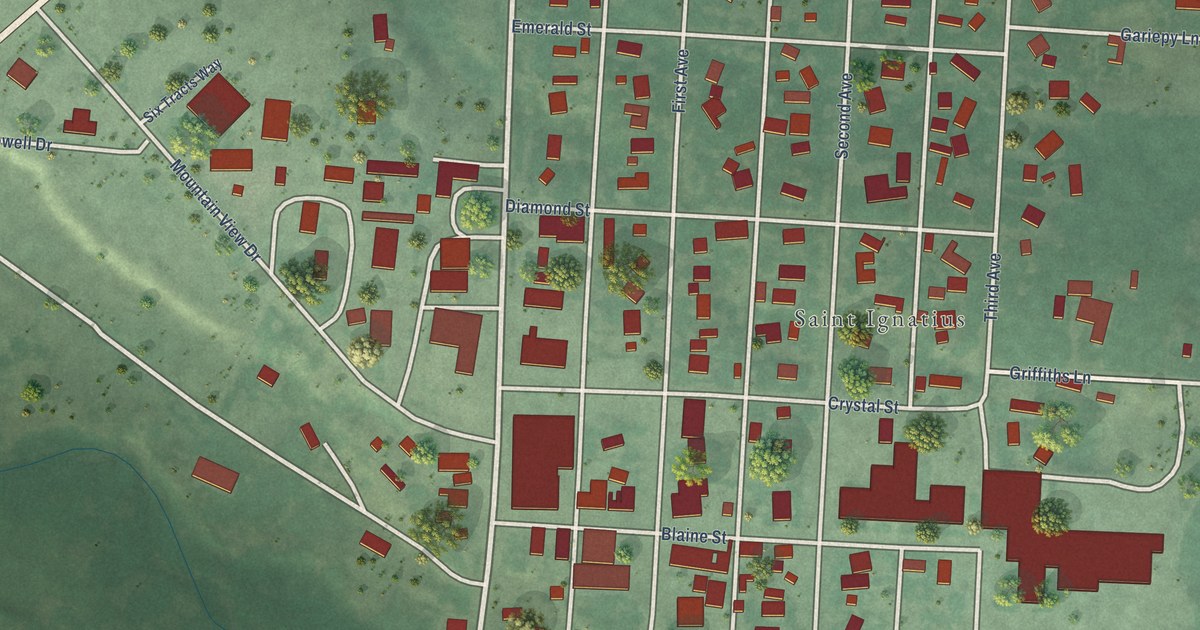 Map of St. Ignatius, Montana in 2026