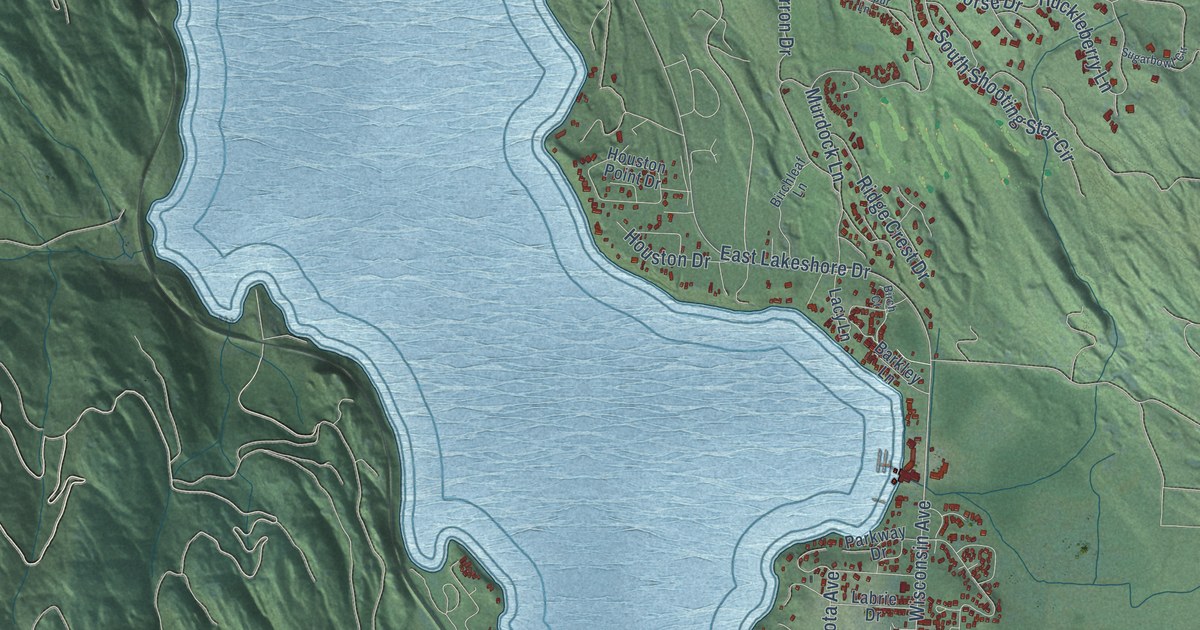 Map of Whitefish, Montana in 2026