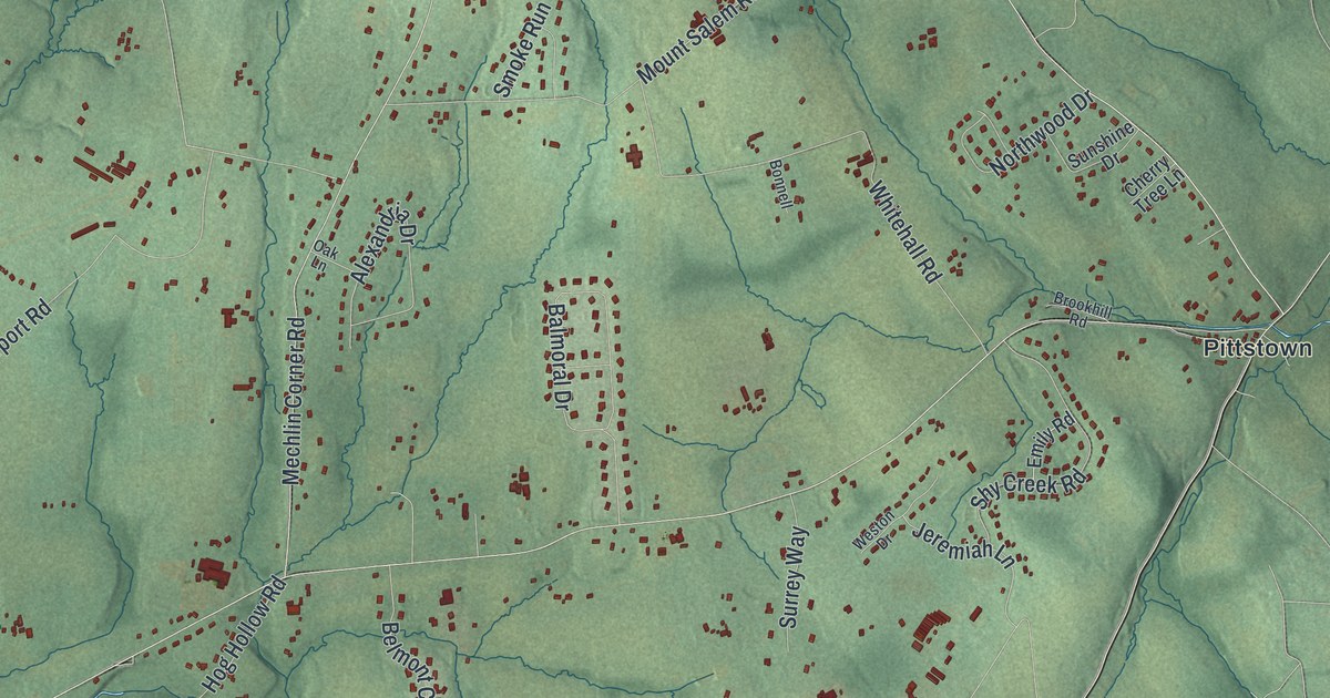 Map of Alexandria, New Jersey in 2026