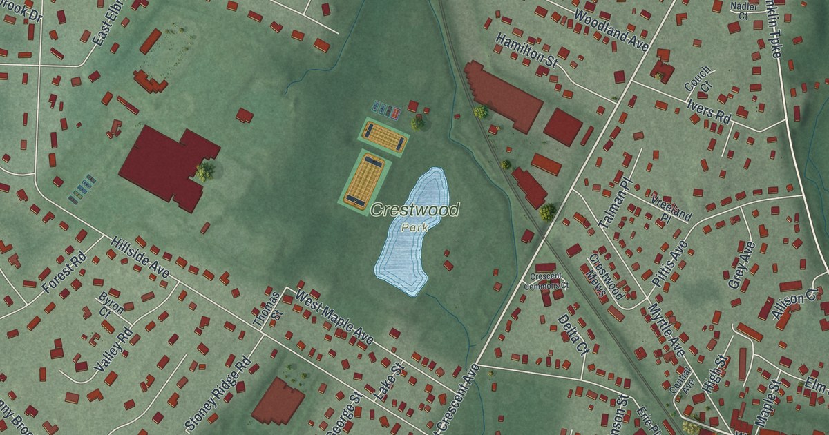 Map of Allendale, New Jersey in 2026