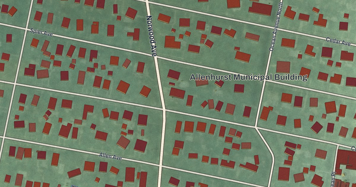 Map of Allenhurst, New Jersey in 2026