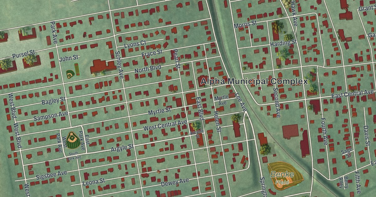 Map of Alpha, New Jersey in 2026
