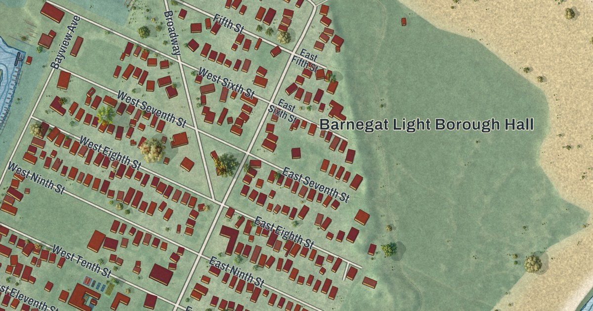 Map of Barnegat Light, New Jersey in 2026