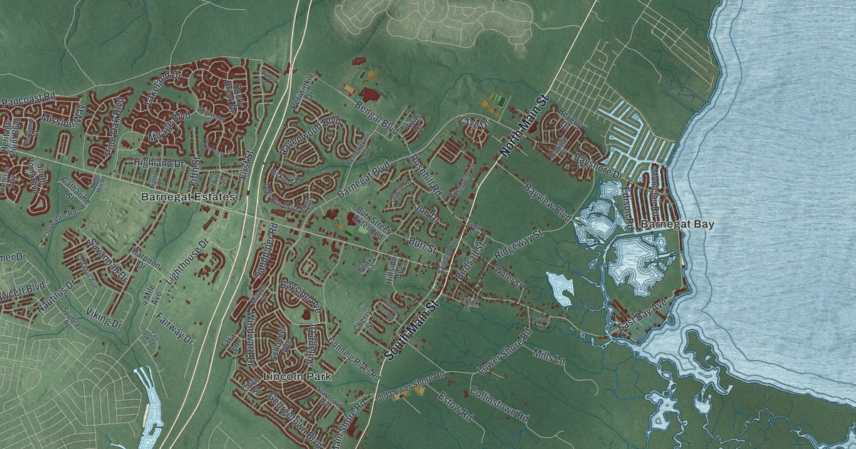 Map of Barnegat, New Jersey in 2026