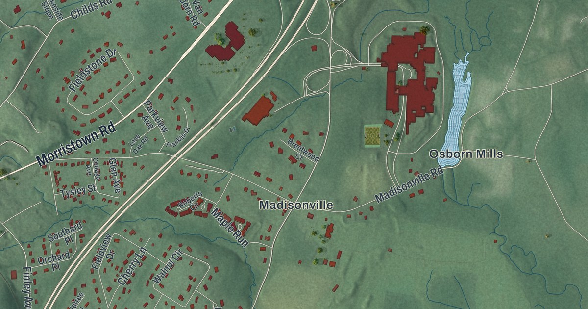 Map of Basking Ridge, New Jersey in 2026