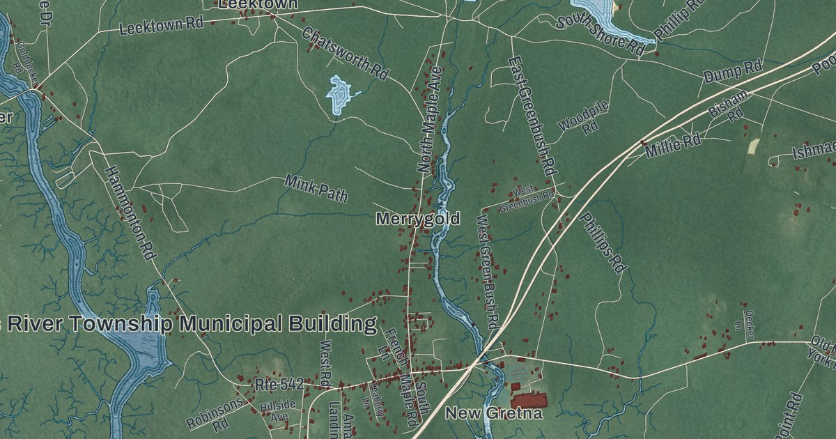 Map of Bass River, New Jersey in 2026