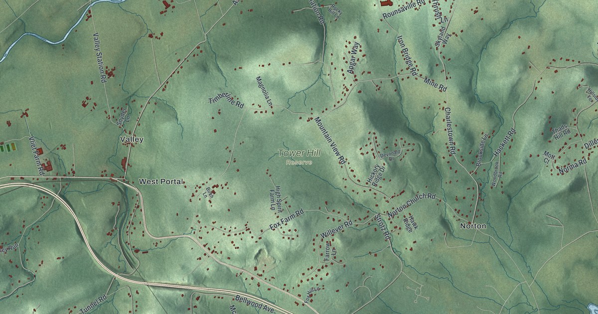 Map of Bethlehem, New Jersey in 2026