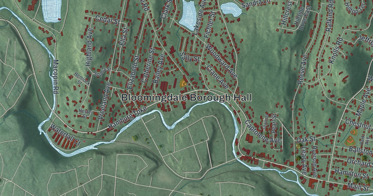 Map of Bloomingdale, New Jersey in 2026