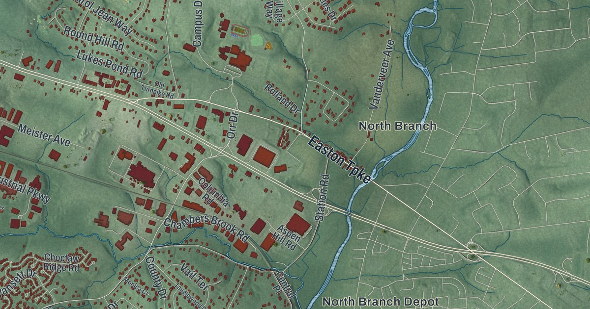 Map of Branchburg, New Jersey in 2026