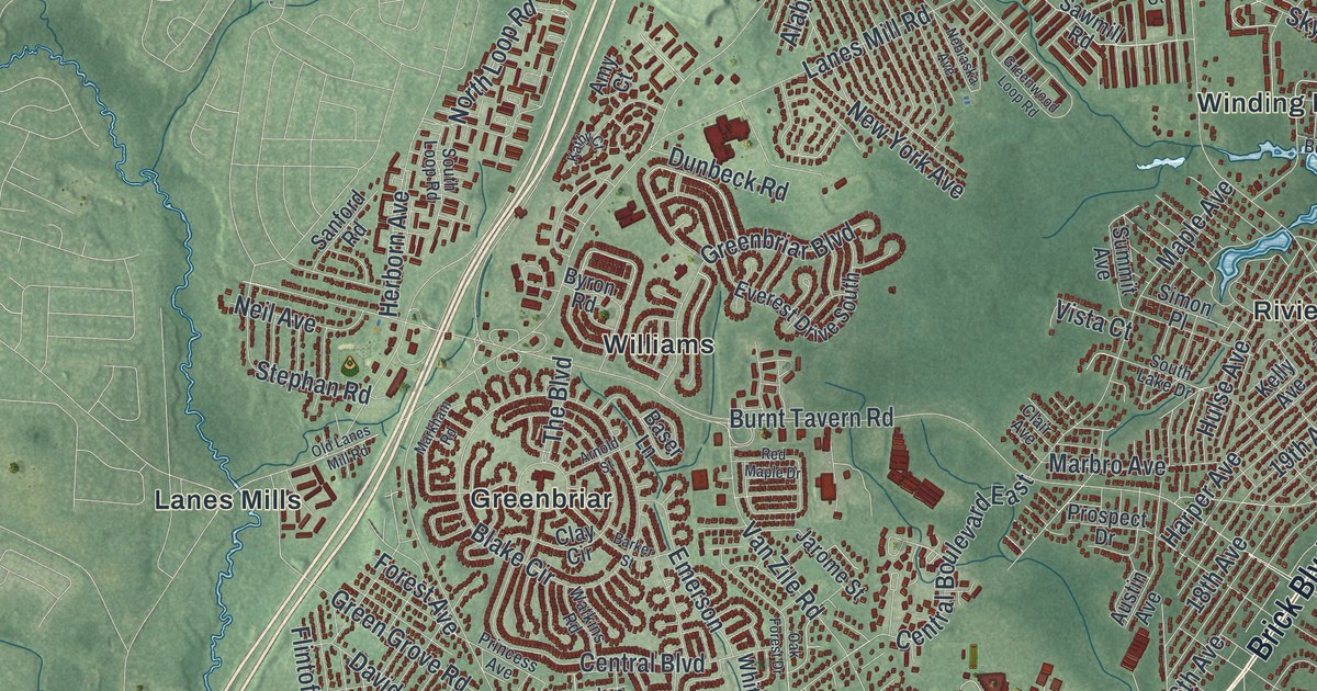 Map of Brick, New Jersey in 2026